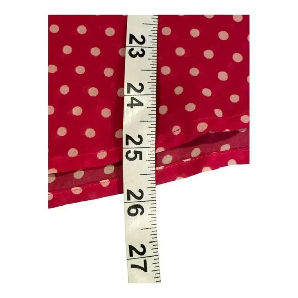 American Eagle Outfitters Women’s Large Pink Polka Dot Button Down Shirt‎ - Picture 6 of 7